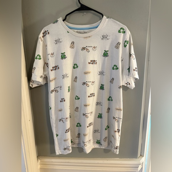 Denim & Flower Green and Blue Short Sleeve Tee - Picture 1 of 7